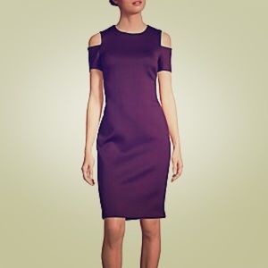 Calvin Klein Cold Shoulder Sheath